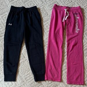Under Armour Fleece Joggers and Abercrombie & Fitch Pink Joggers with Drawstring